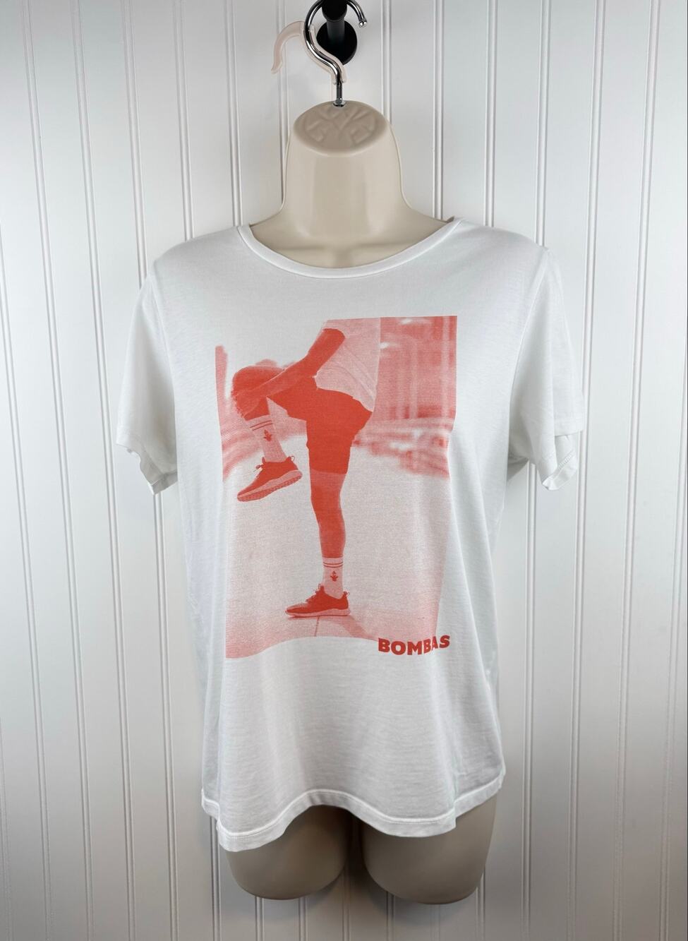 Bombas Graphic Tee White Peruvian Pima Cotton T-Shirt Medium